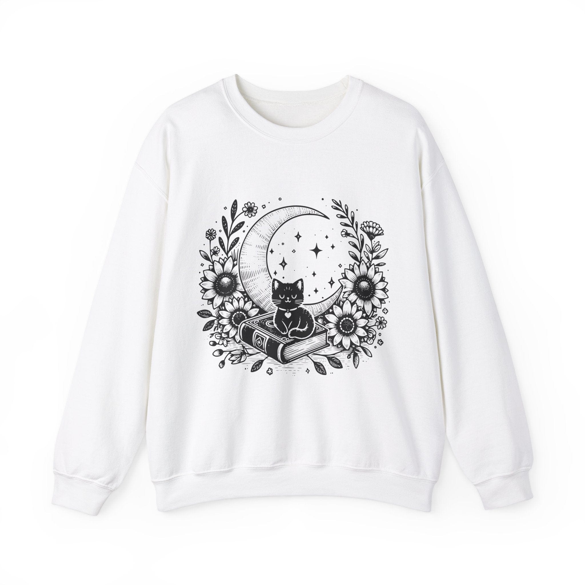 Mystical Cat Bookish Crewneck Jumper