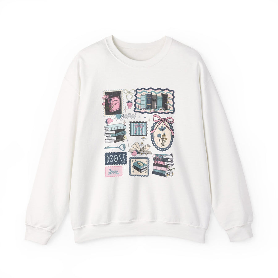 Vintage Book Lover Crewneck Jumper