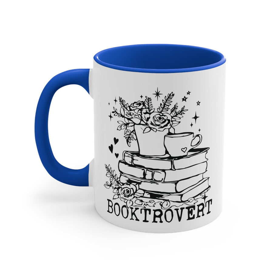 Booktrovert Double-Sided Mug with Colour Accents – Perfect for Book Lovers