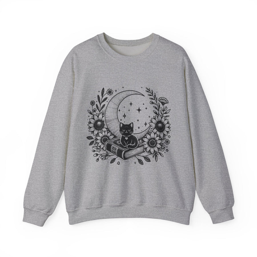 Mystical Cat Bookish Crewneck Jumper