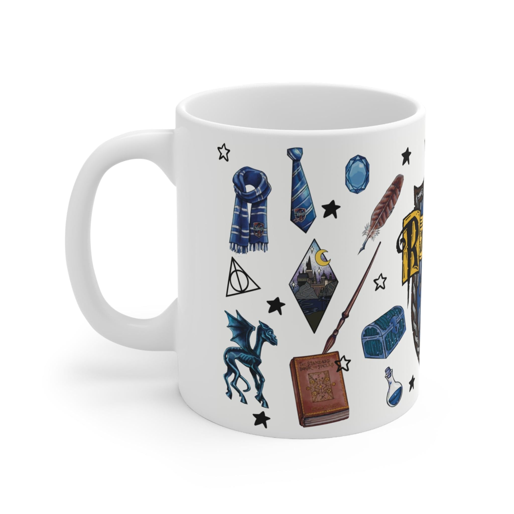 HP Blue and Yellow Eagle Wizard House Mug