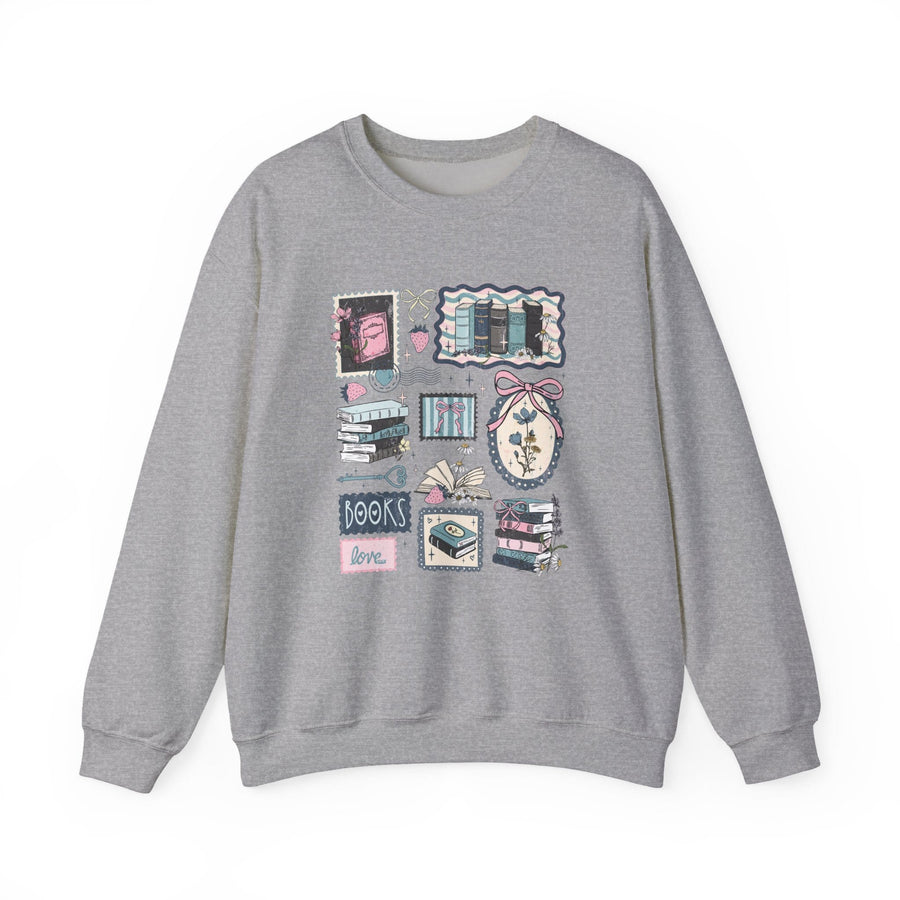 Vintage Book Lover Crewneck Jumper