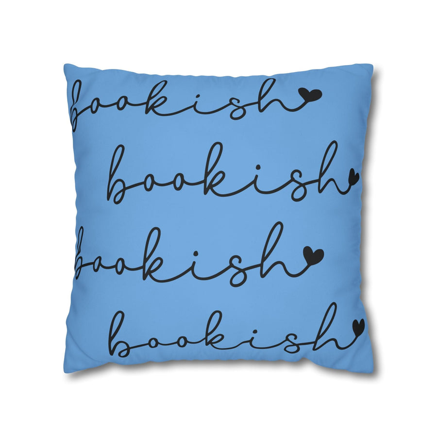 Stylish Blue Bookish Pillowcase