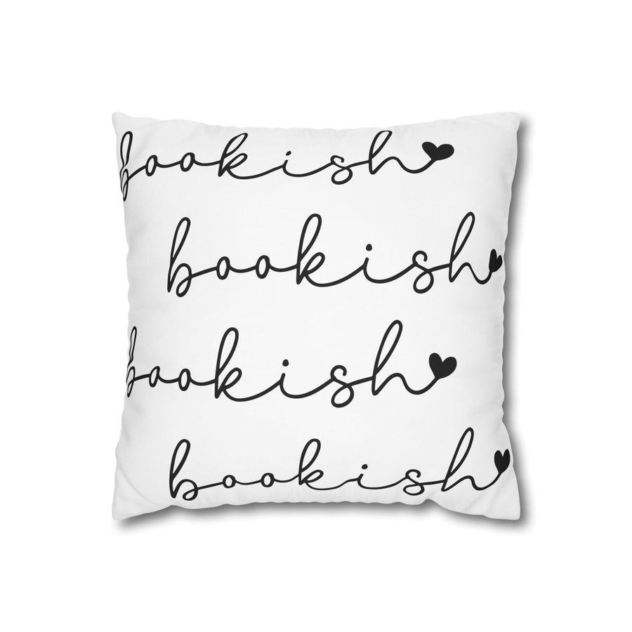 Stylish White Bookish Pillowcase