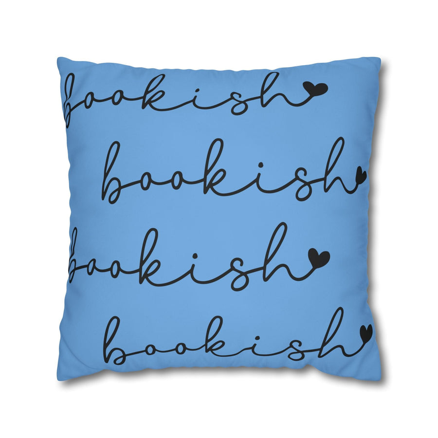 Stylish Blue Bookish Pillowcase