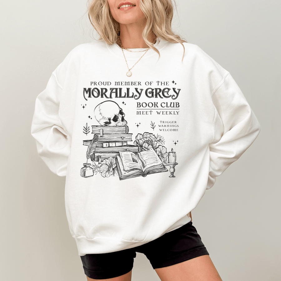 Morally Grey Book Club Crewneck Jumper