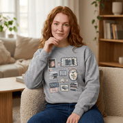 Vintage Book Lover Crewneck Jumper