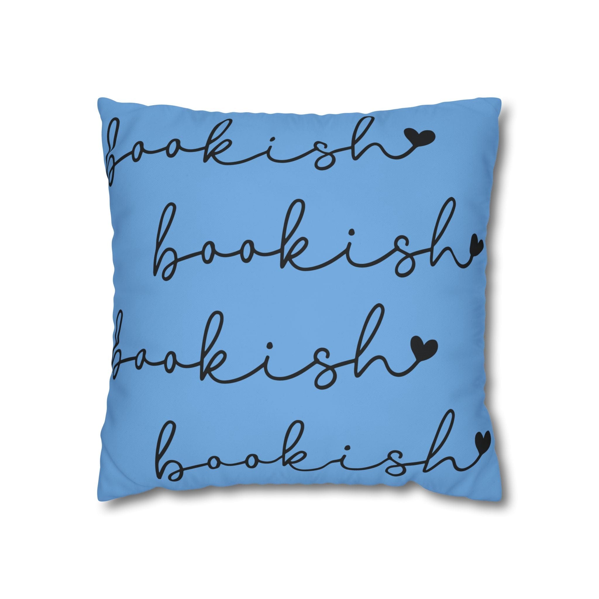 Stylish Blue Bookish Pillowcase