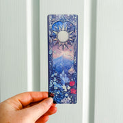 Celestial Sunburst Transparent Bookmark