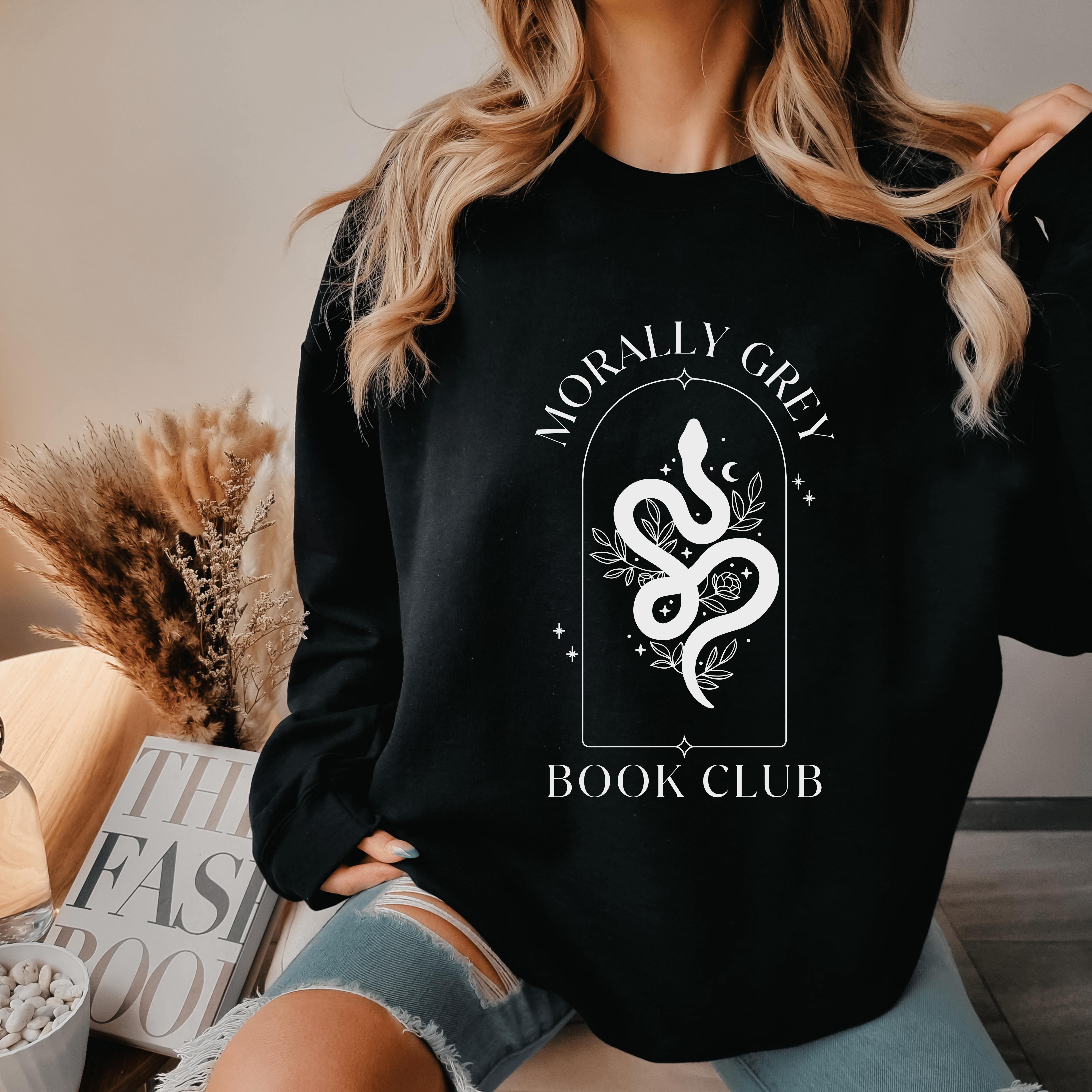 Morally Gray Book Club Crewneck Jumper