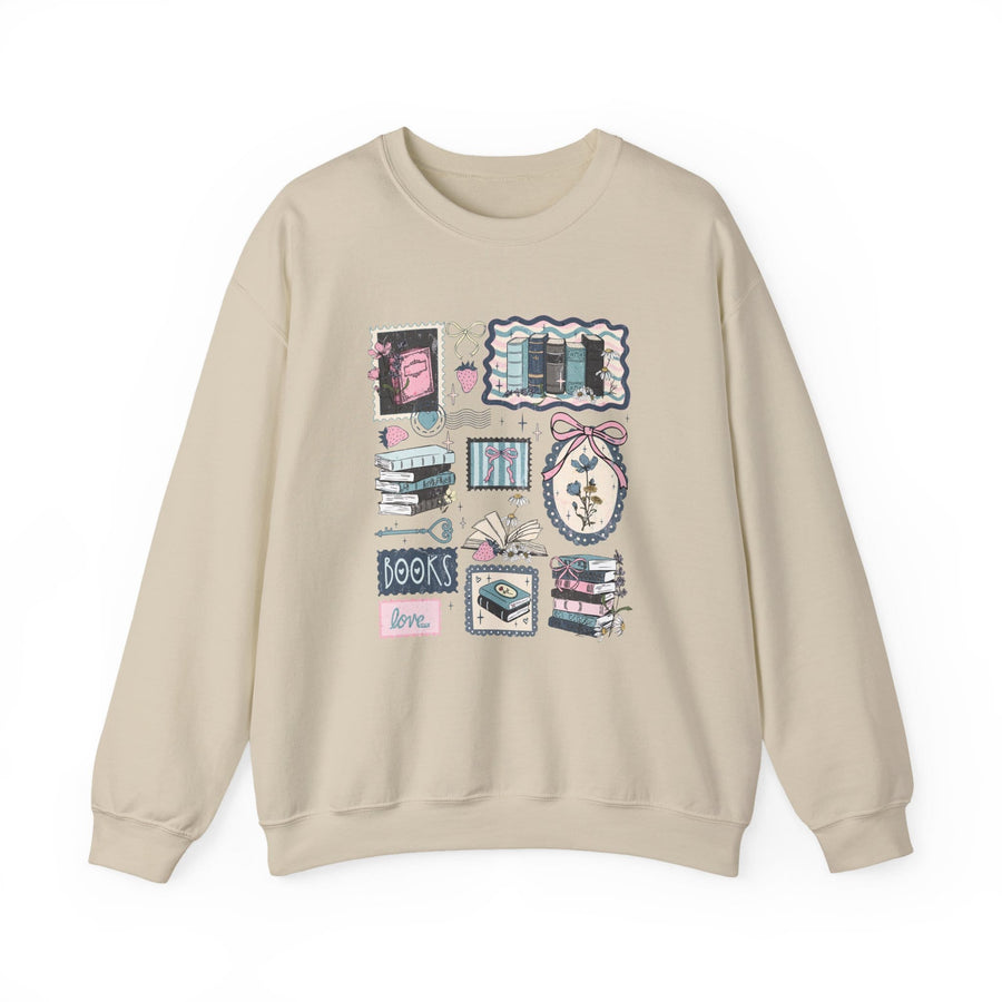 Vintage Book Lover Crewneck Jumper