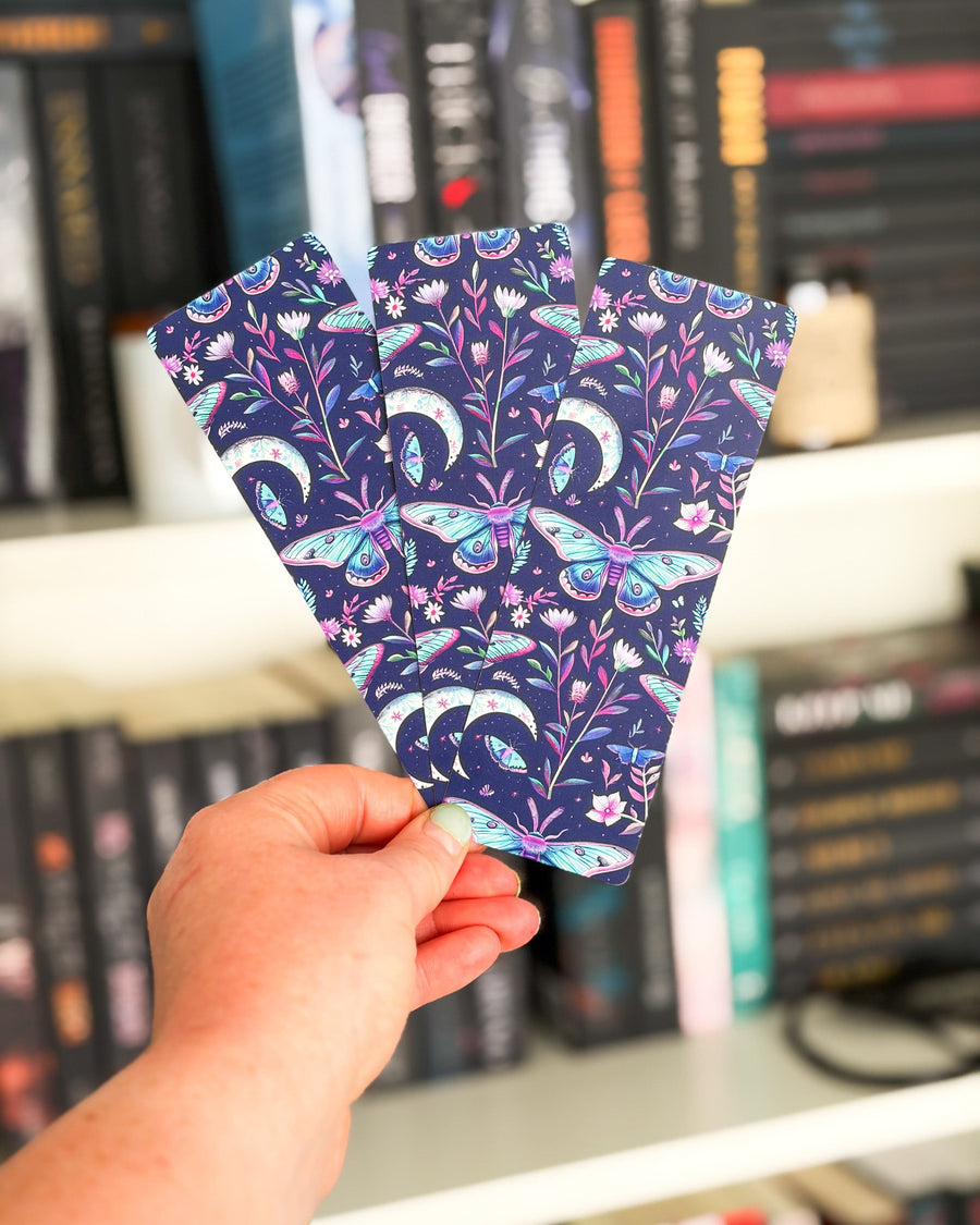 Celestial Moth & Moon Bookmark