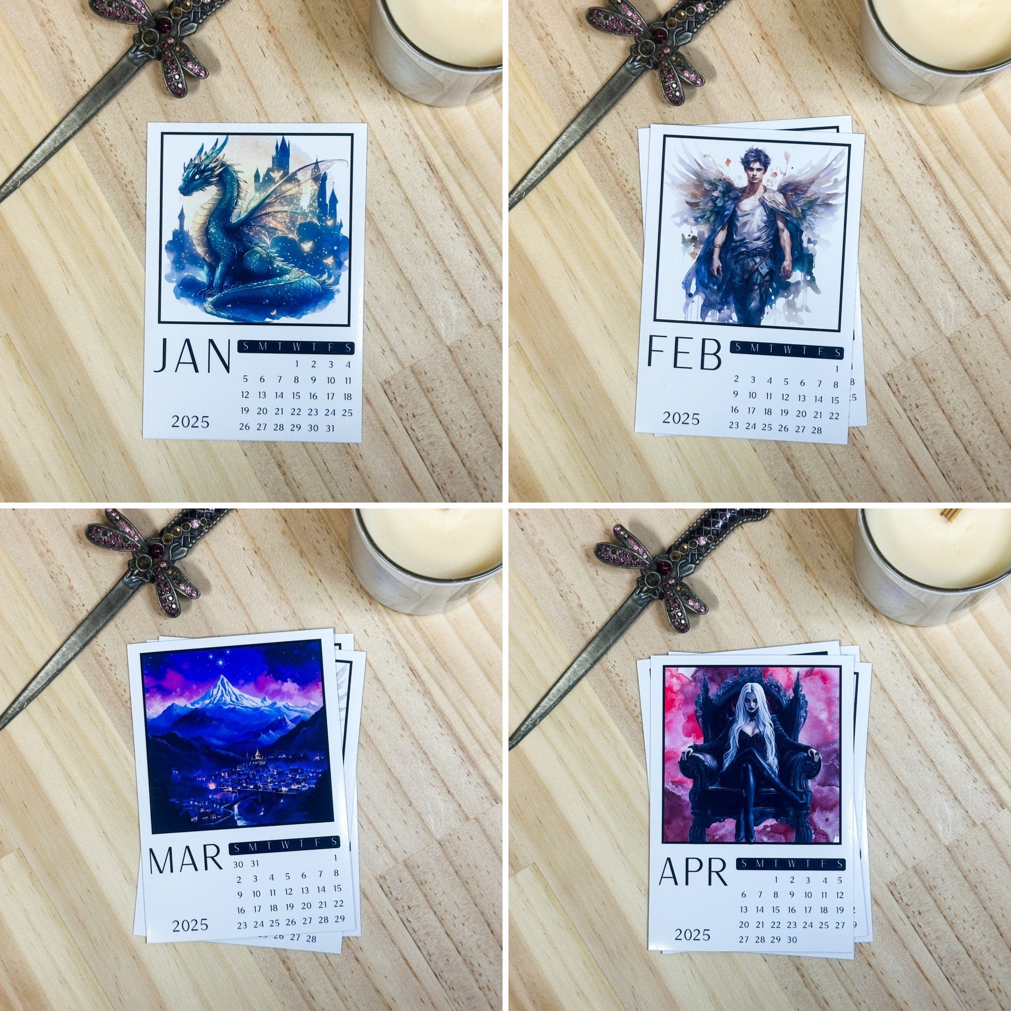 2025 Fantasy Magnetic Calendars