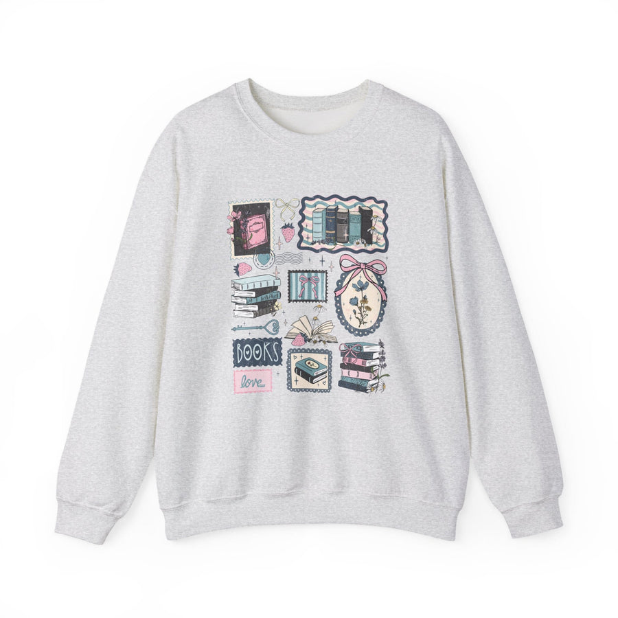Vintage Book Lover Crewneck Jumper