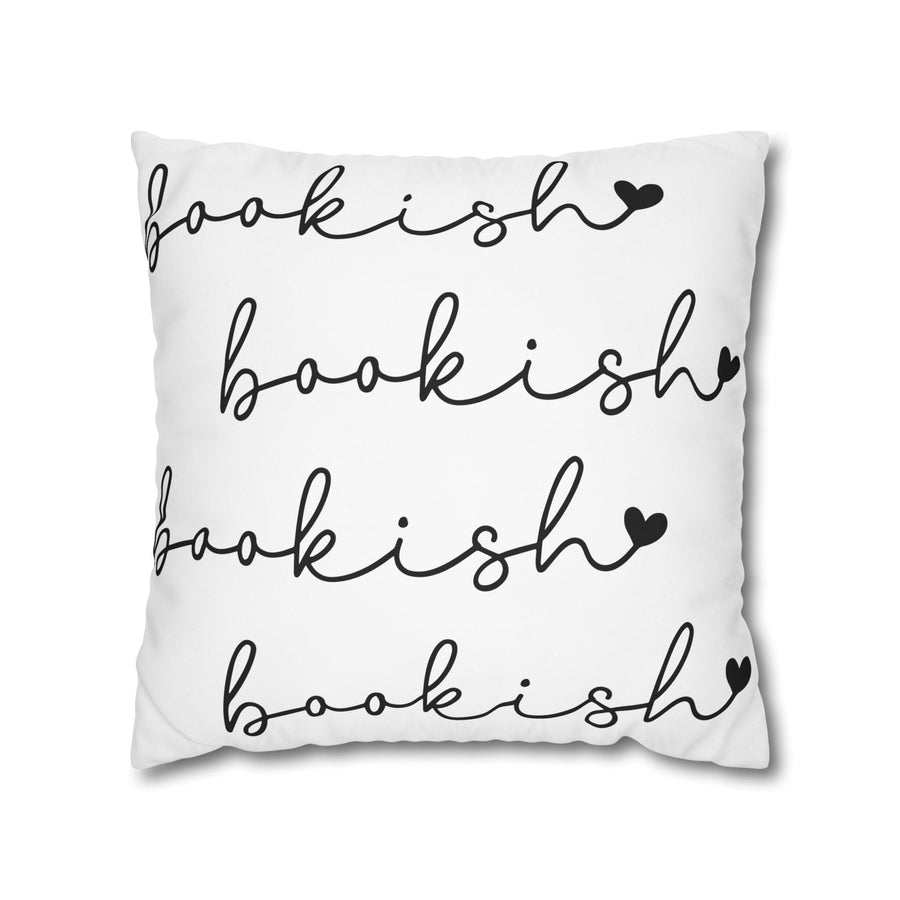 Stylish White Bookish Pillowcase