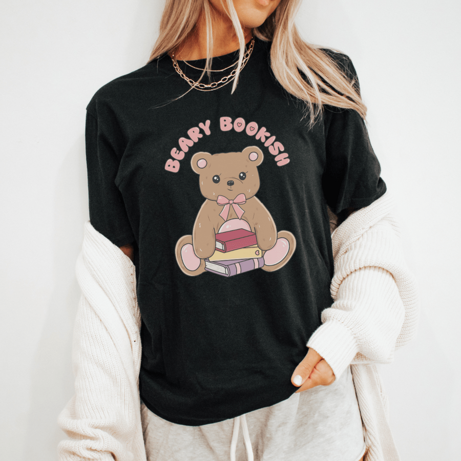 Cute Beary Bookish Unisex T-Shirt