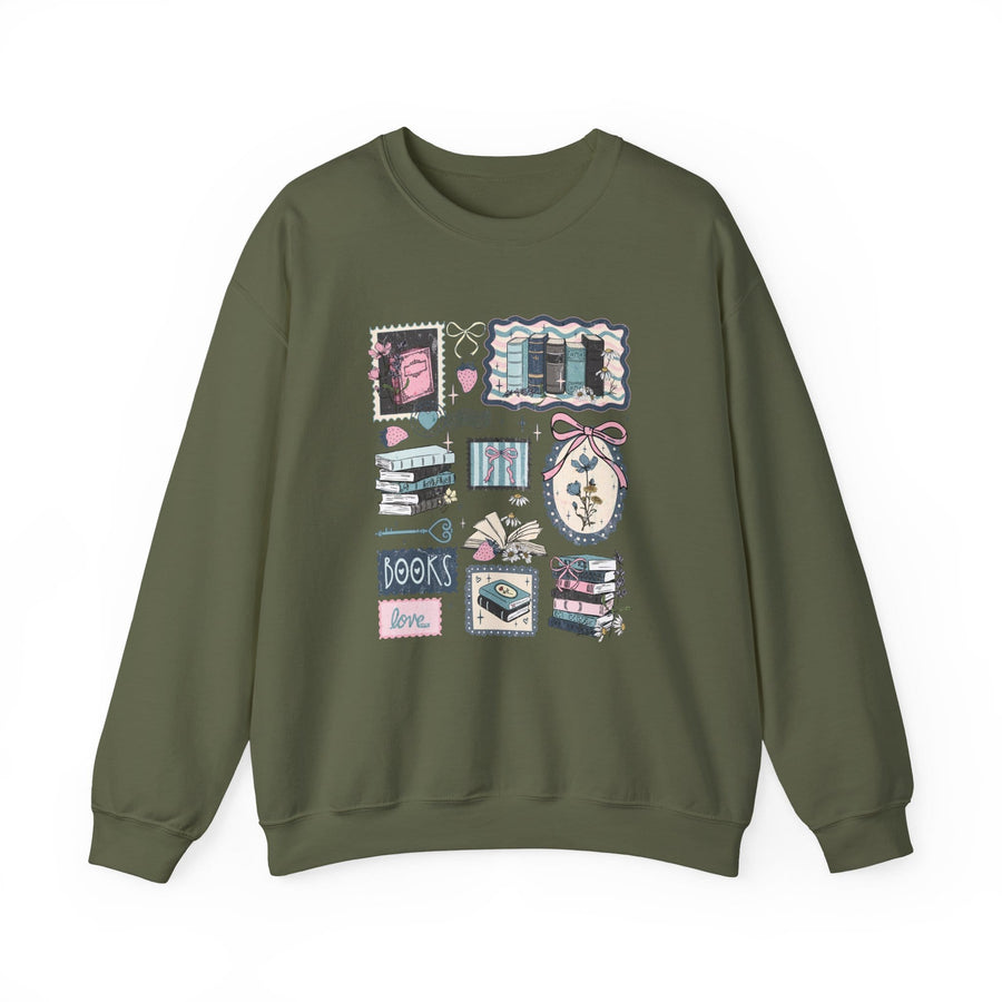 Vintage Book Lover Crewneck Jumper