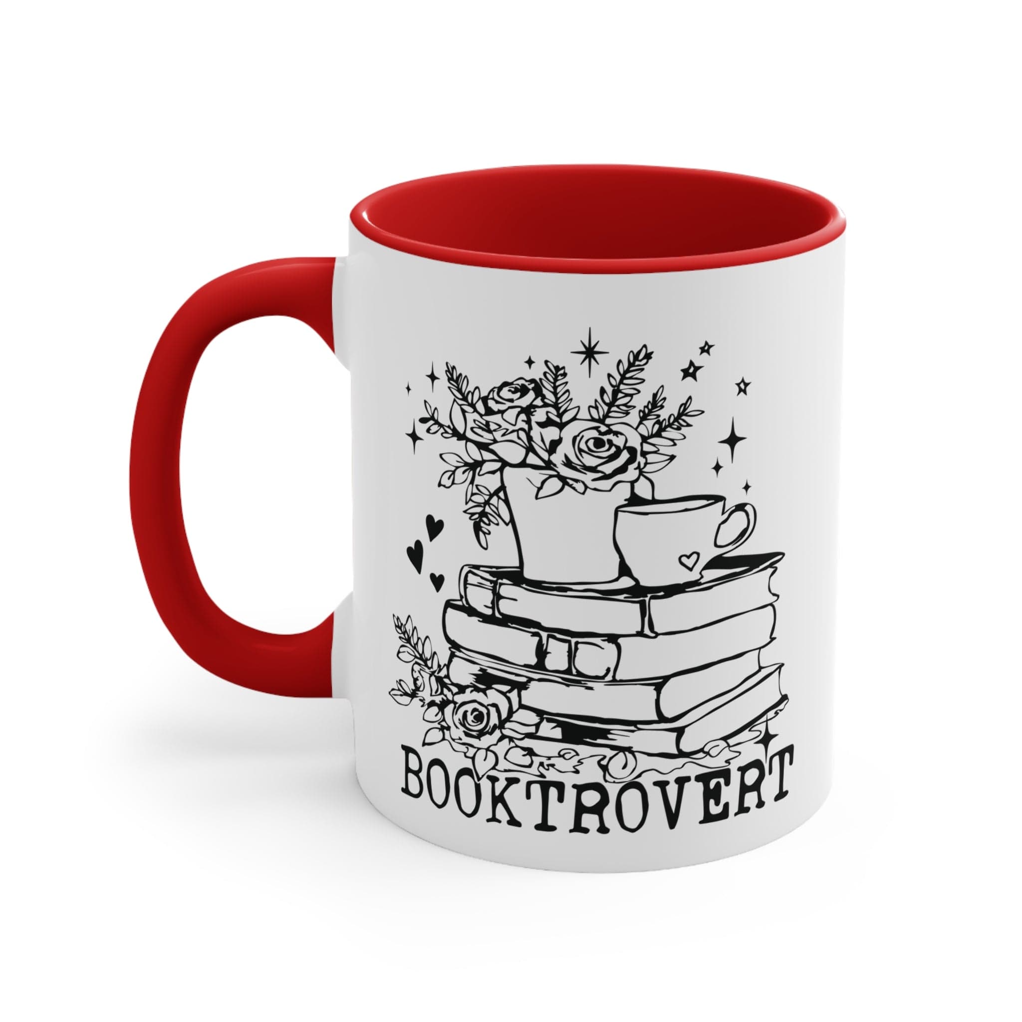 Booktrovert Double-Sided Mug with Colour Accents – Perfect for Book Lovers