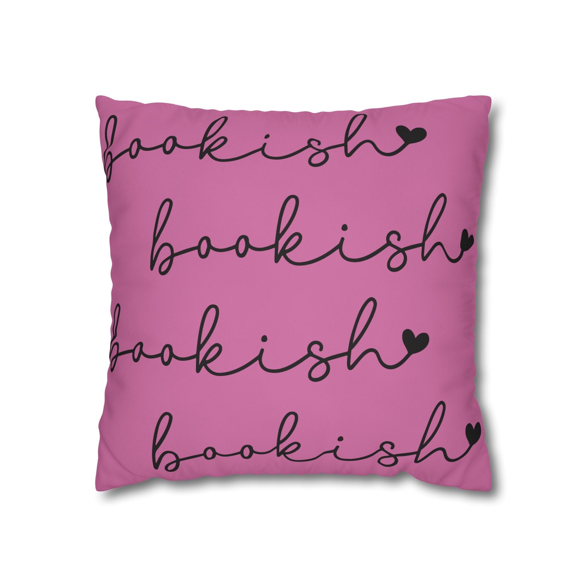 Stylish Pink Bookish Pillowcase