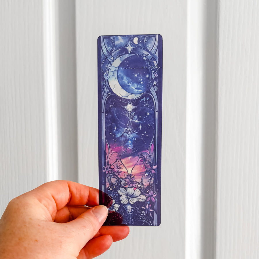Moonlit Sky Transparent Bookmark