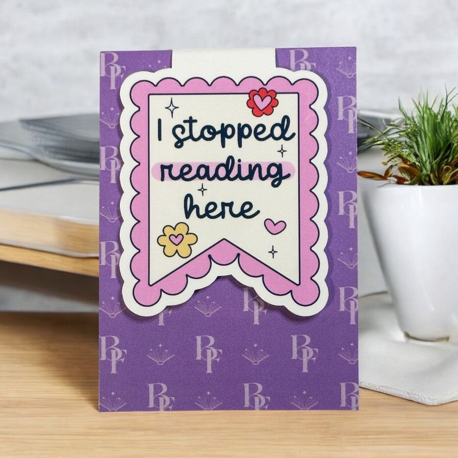 I Stopped Reading Here Magnetic Bookmark