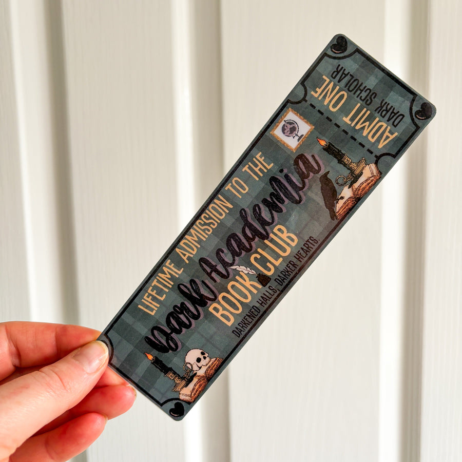Dark Academia Book Club Bookmark