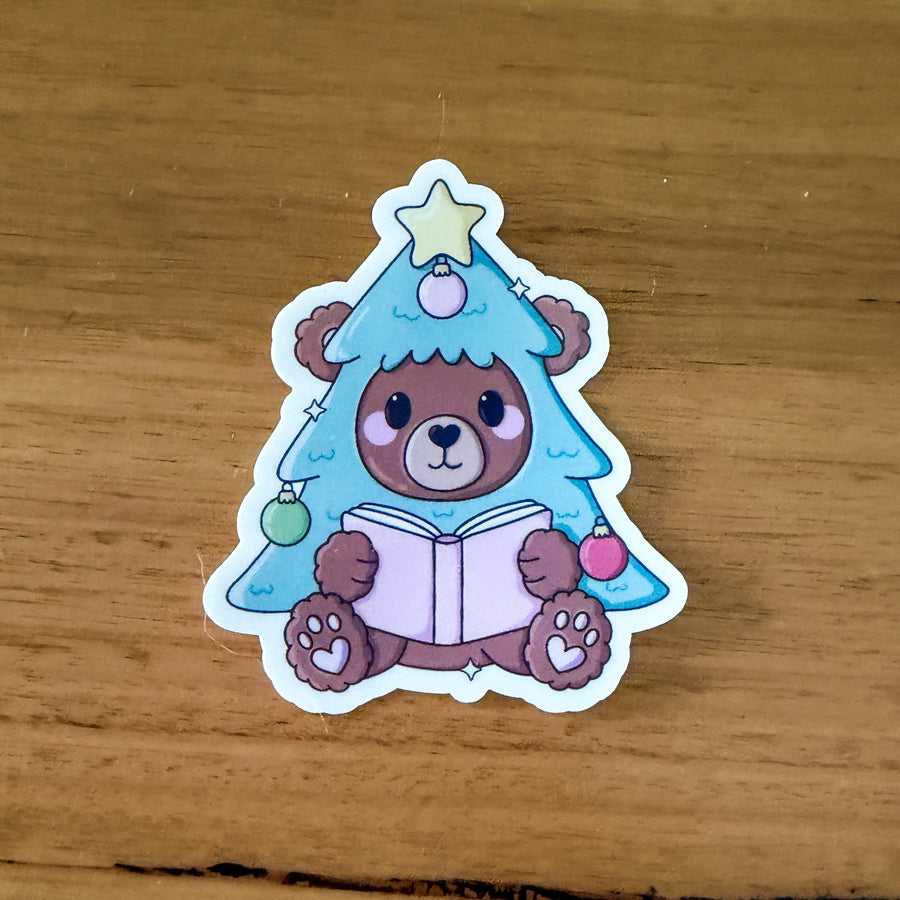Bookmas Bear Sticker