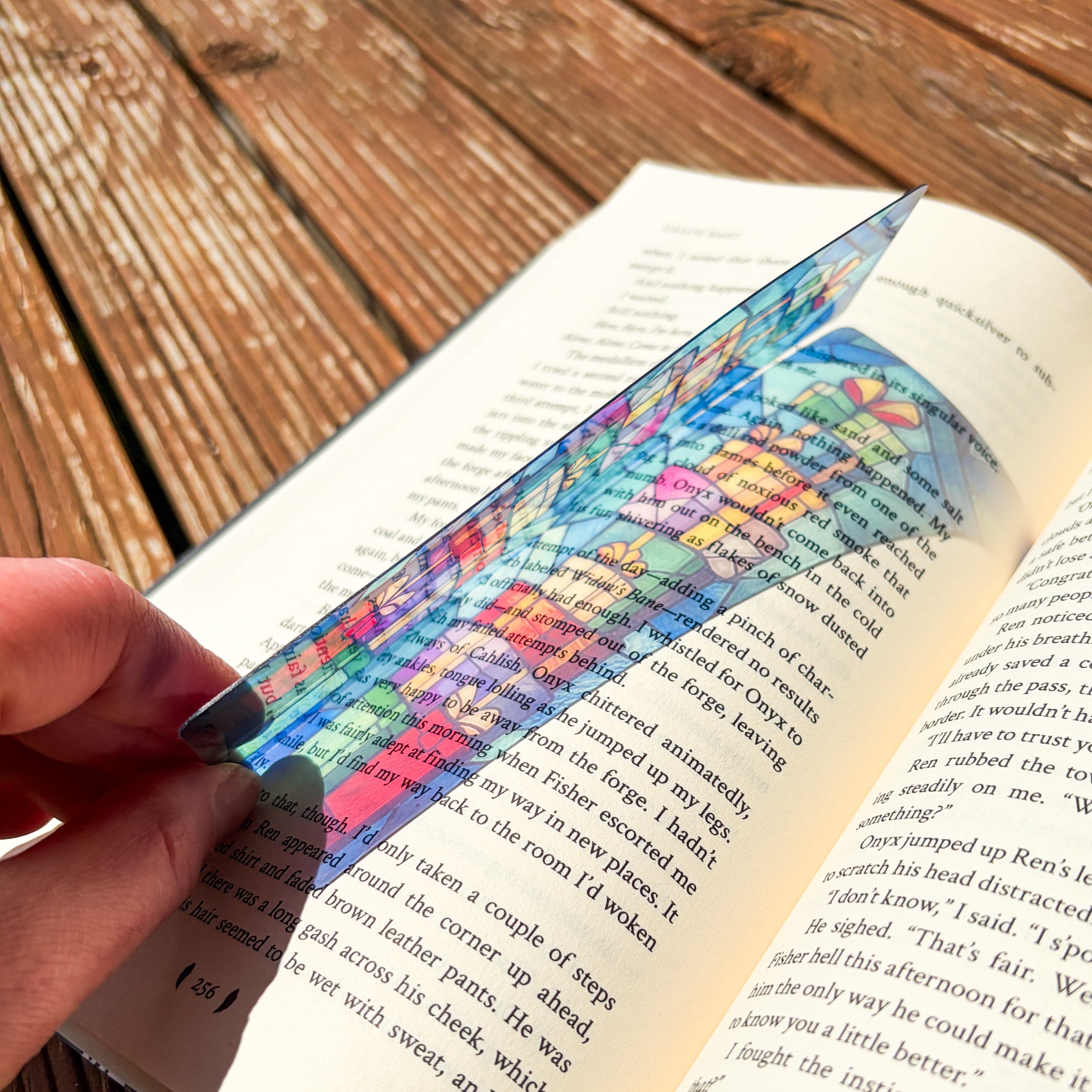 Stained Glass Presents Bookmark – Christmas Edition