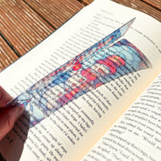 Stained Glass Snowman Bookmark
