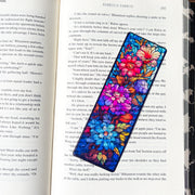 Midnight Garden Stained Glass Transparent Bookmark
