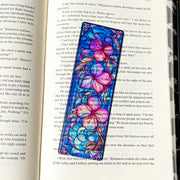 Pastel Petal Dream Stained Glass Transparent Bookmark