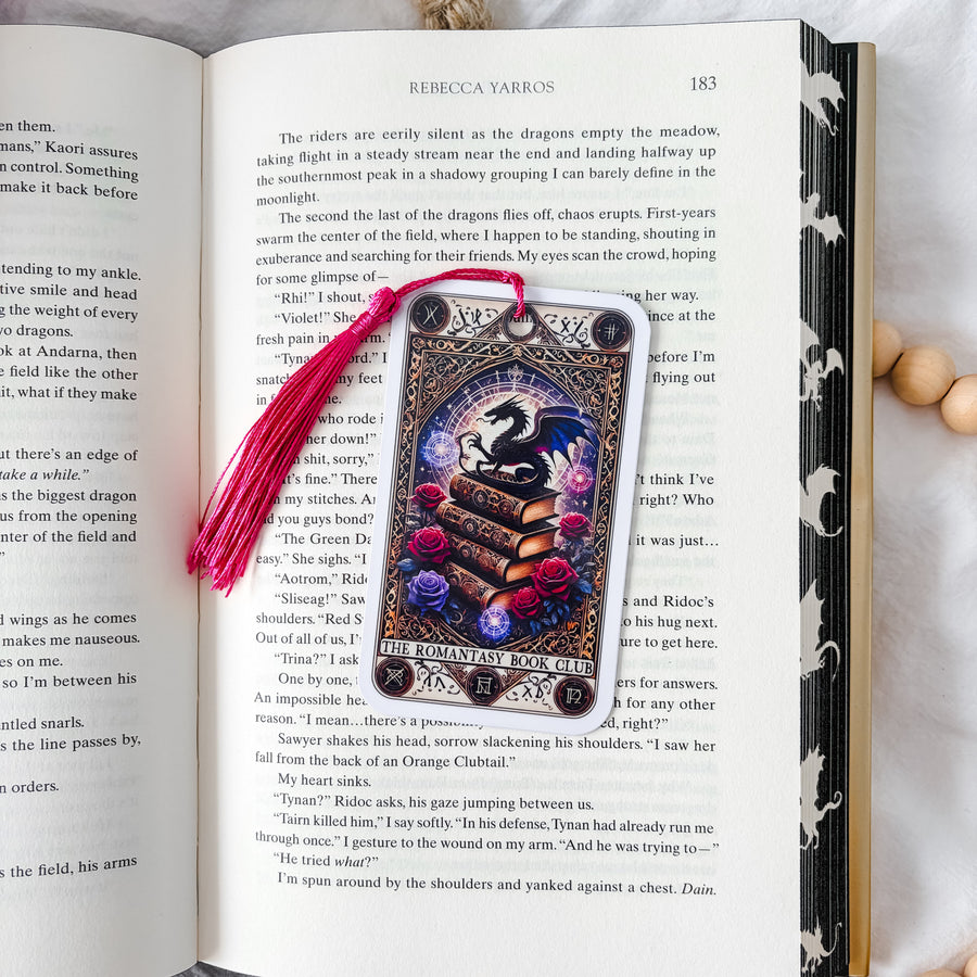 Dragon Romantasy Tarot Bookmark