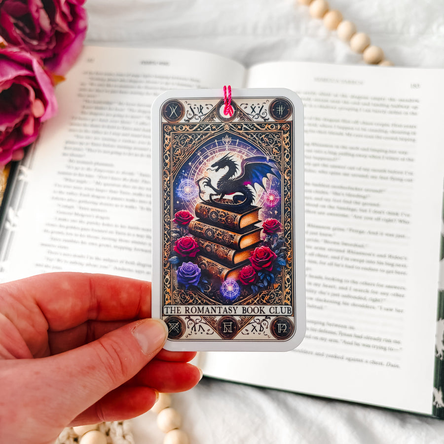 Dragon Romantasy Tarot Bookmark