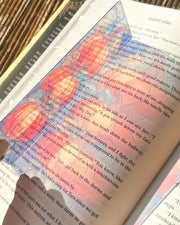 Pumpkin Transparent Bookmark – Halloween Autumn Harvest Design