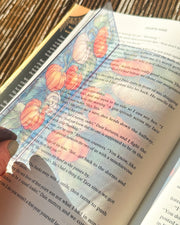 Pumpkin Vine Transparent Bookmark – Halloween Harvest Design