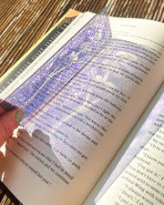 Skeleton Transparent Bookmark – Gothic Halloween Design