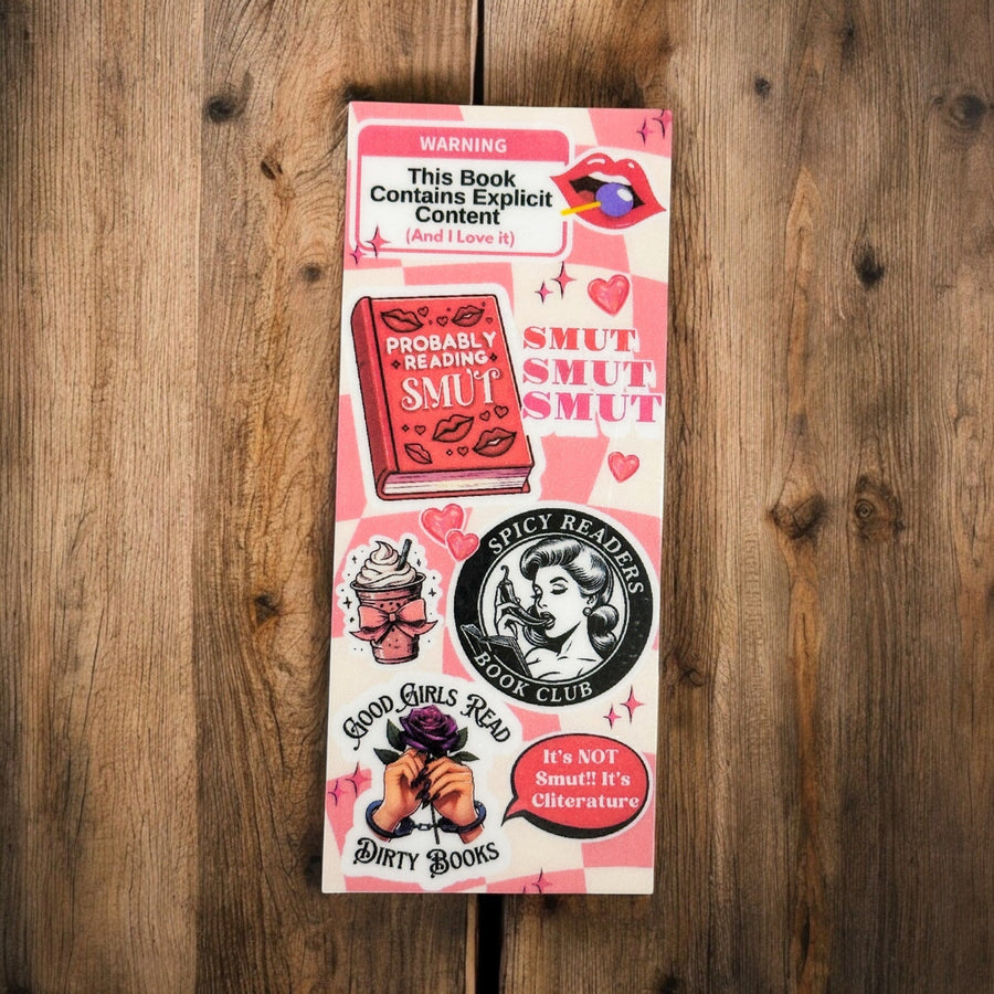 Spicy smut sticker-style bookmark
