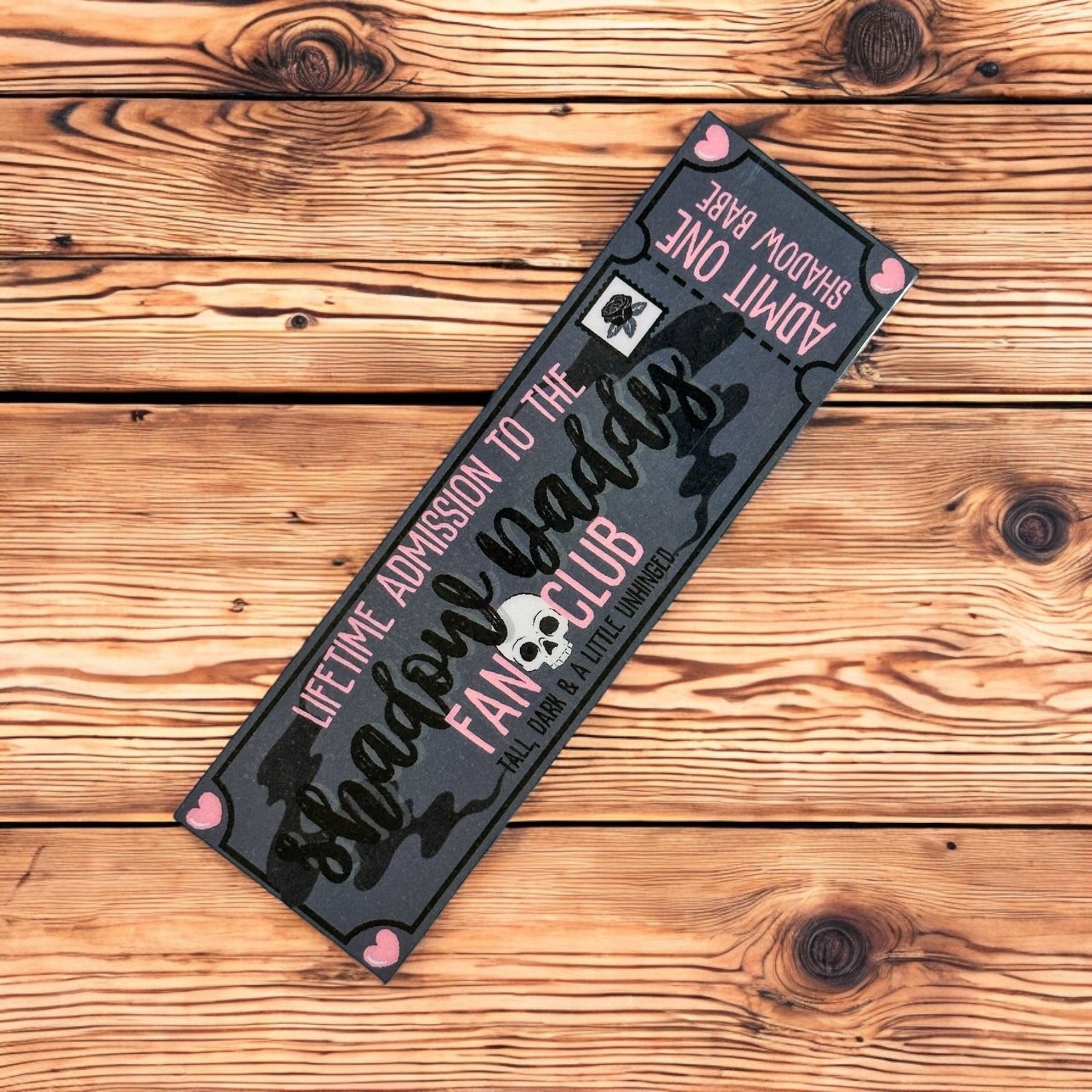 Shadow Daddy fan club bookmark