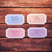 Bookish Trope Ticket Stickers