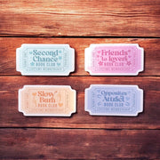 Bookish Trope Ticket Stickers