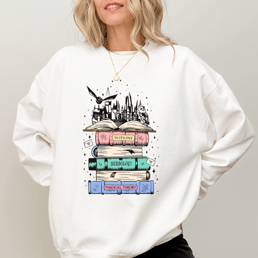 Wizarding Books Colour Crewneck Jumper
