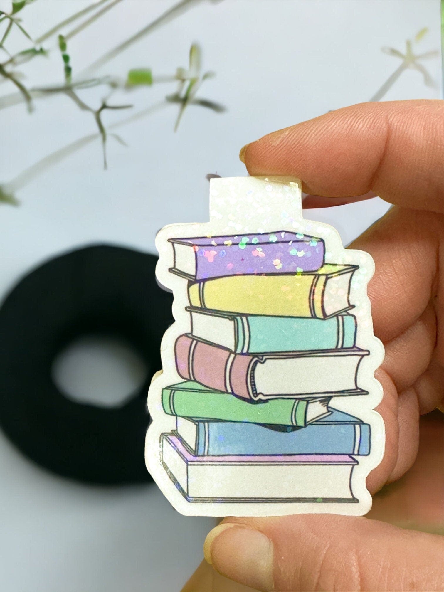 Stack of books Magnetic Bookmark