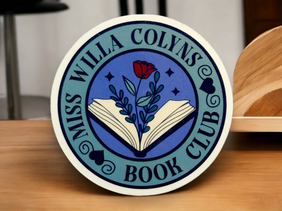 Blood and Ash Miss Willa Colyns Book Club Sticker
