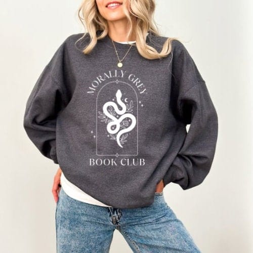Morally Gray Book Club Crewneck Jumper