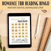 Romance TBR Book Bingo Board