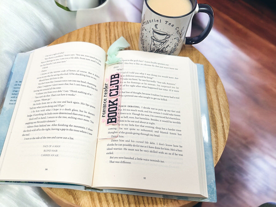 Handmade Acrylic Romance Book Club Bookmark