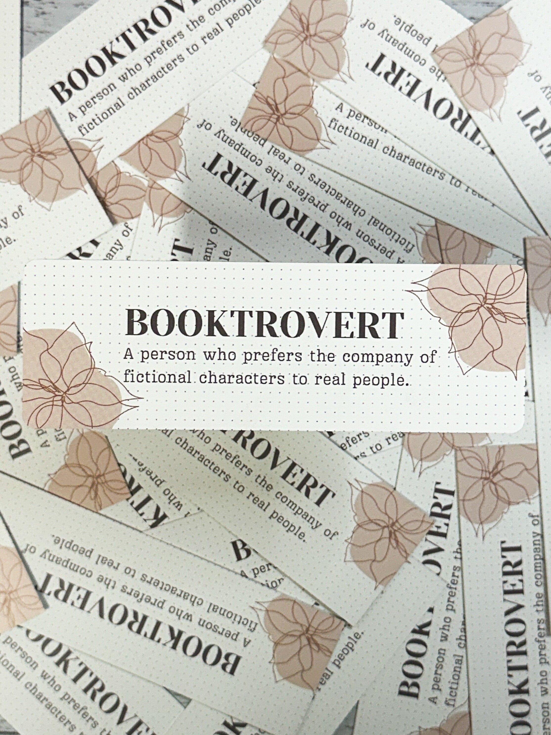 Booktrovert Meaning Bookmark