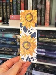 Yellow and Navy Sunflower Bookmark