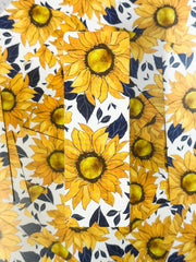 Yellow and Navy Sunflower Bookmark