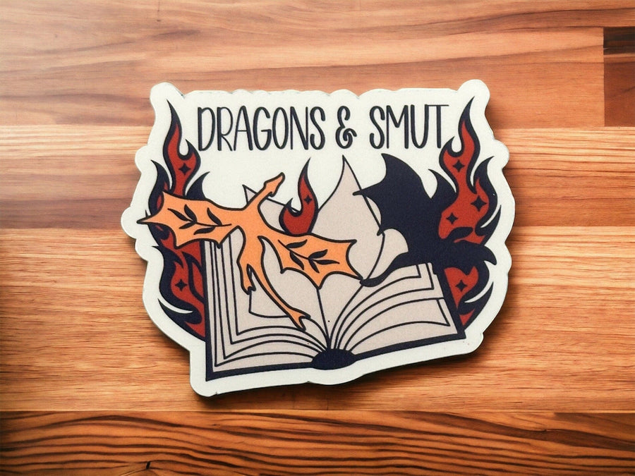 Dragons and Smut Bookish Sticker